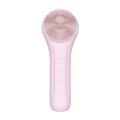 DAUTAI Skin Care Face Brush Cleanser, Facial Massager, Multi-Frequency Control Active Silicone Deep Cleansing, for Exfoliating, Massaging Deep Cleansing,Pink