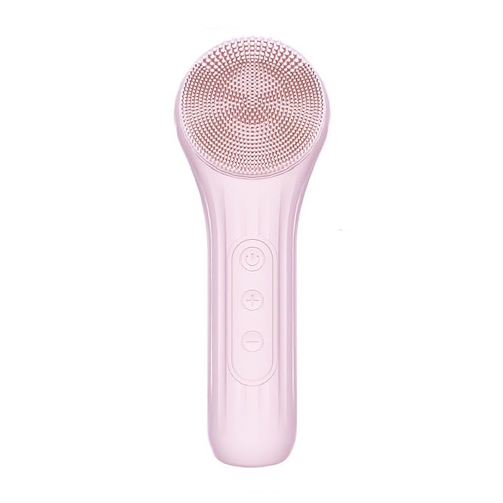 DAUTAI Skin Care Face Brush Cleanser, Facial Massager, Multi-Frequency Control Active Silicone Deep Cleansing, for Exfoliating, Massaging Deep Cleansing,Pink