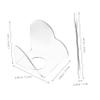 Beaupretty 1set Handheld Makeup Mixing Palette Acrylic Foundation Mixing Tray with Spatula for Artists Beauty Enthusiasts Easy to Clean view 2