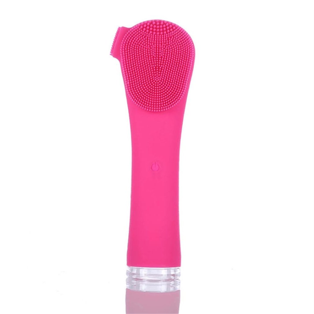 DAUTAI Face Scrubber Exfoliator, Facial Massager Brush, Ergonomic Design Durability Active Silicone Deep Cleansing, for Exfoliating, Massaging Deep Cleansing,Red