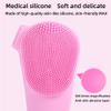 DAUTAI Face Scrubber Exfoliator, Facial Massager Brush, Ergonomic Design Durability Active Silicone Deep Cleansing, for Exfoliating, Massaging Deep Cleansing,Red view 3