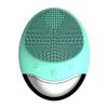 DAUTAI Face Cleanser Brush, Facial Massager Brush, Wireless Charging Bamboo Charcoal Multi-Frequency Control, for Exfoliating, Massaging Deep Cleansing,Green view 1
