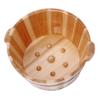 Wood Foot Bath Bucket Pedicure Basin, Healthy Fumigation Wash Foot Solid Wood, Wood Foot Bath Foot Bath Barrel, Foot Bath Household Wash Basin Super Easy to use view 2