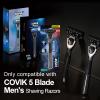 COVIK Mens Razor Blade Refills Compatible Only with COVIK 5 Blade Razors 4 Count for a More Comfortable Shave for Men view 2