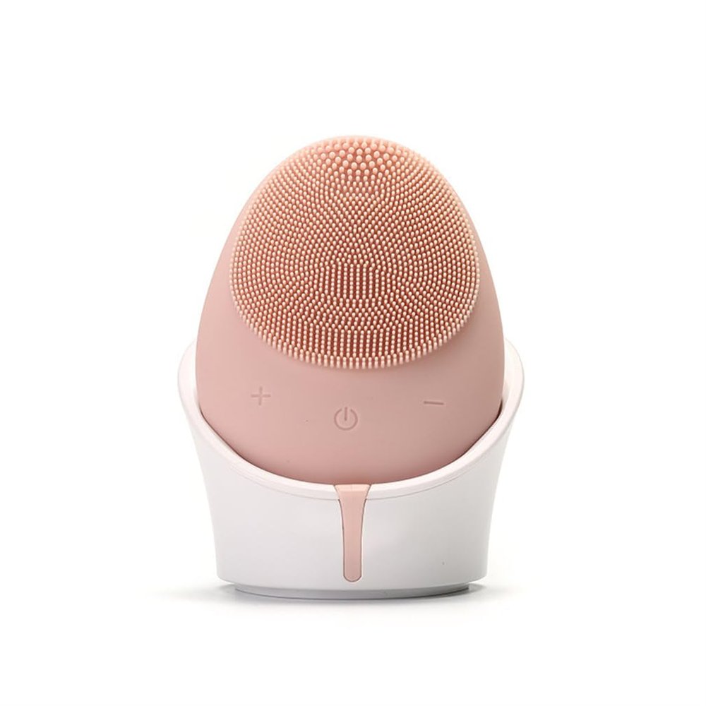DAUTAI Exfoliating Face Scrubber, Face Massager Brush, Pore Deep Cleansing Silicone High Density Soft Bristles, for Exfoliating, Massaging Deep Cleansing,Orange