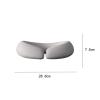 Amagogo Face Down Pillow,Massage Face Cradle Cushion,Portable Breathable Universal U Shape Face Pillow,Beauty Salon Pad for Travel, Face-Down Resting - Memory Foam Gray view 3