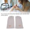 Pilipane Stretchy Fingerless Manicure Gloves with uv conservation for Comfortable Nail Drying(grey) view 2
