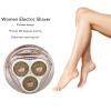 Pilipane Rechargeable Women Electric Hair Removal Shaver, Hair Removal Trimmer, Cordless Hair Removal Device with 3 Detachable Blades Flat and Portable Hair Trimmer view 4