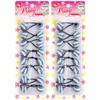 16 Pcs 20mm Hair Ties Hair Accessories for Girls Double Striped Hair Ties with Balls Bubble Twinbead Ponytail Holders (Gray) view 1