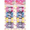 16 Pcs 20mm Hair Ties Hair Accessories for Girls Double Striped Hair Ties with Balls Bubble Twinbead Ponytail Holders (Assorted 6) view 1