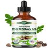 100% Pure Moringa Oil Organic for Face, Hair, Nails and Dry Skin - USDA Certified Single Origin Moringa Oleifera Seeds Extract - 3rd Party Tested, Cold Pressed & Unrefined Organic Moringa Seed Oil view 1