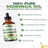 100% Pure Moringa Oil Organic for Face, Hair, Nails and Dry Skin - USDA Certified Single Origin Moringa Oleifera Seeds Extract - 3rd Party Tested, Cold Pressed & Unrefined Organic Moringa Seed Oil view 2