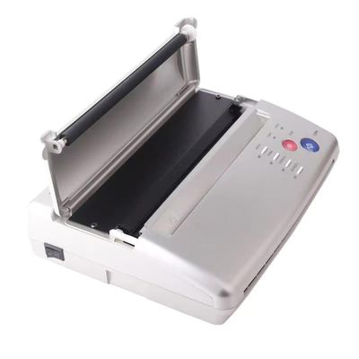 Tattoo Machine Stencil Printer, Tattoo Printer Transfer Stencil Machine, white Mini Portable Transfer Stencil Printer for Beginner and Tattoo Artist, Tattoo Machine Tattoo Supply ( Color : Silver )