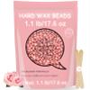 Bouvetan Hard Wax for Hair Removal, 1.1lb/17.6oz, Sensitive Skin wax Beads for Face, Legs, Armpit, Brazilian, Bikini and Full Body at Home, Natural and Gentle Waxing Beads (Rose) view 1