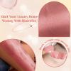Bouvetan Hard Wax for Hair Removal, 1.1lb/17.6oz, Sensitive Skin wax Beads for Face, Legs, Armpit, Brazilian, Bikini and Full Body at Home, Natural and Gentle Waxing Beads (Rose) view 3