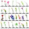 100pcs Plant Hairpins, Cute Bean Sprout Hair Clip Funny Mushroom Hair Clips Grass Hair Clip Flower Plant Hair Clip Butterfly Hair Clips Hair Accessories Gift (Mixed Style) view 1