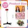 100pcs Plant Hairpins, Cute Bean Sprout Hair Clip Funny Mushroom Hair Clips Grass Hair Clip Flower Plant Hair Clip Butterfly Hair Clips Hair Accessories Gift (Mixed Style) view 2