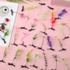 100pcs Plant Hairpins, Cute Bean Sprout Hair Clip Funny Mushroom Hair Clips Grass Hair Clip Flower Plant Hair Clip Butterfly Hair Clips Hair Accessories Gift (Mixed Style) view 3