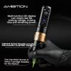 Ambition Soldier Tattoo Machine Kit Complete Rotary Wireless Tattoo Pen Gun Kit with 20pcs Glory Tattoo Cartridge Needles Practice Skin Supplies for Beginners & Professional Artists, Black view 3