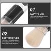 Beaupretty Refillable Powder Brush with Pressure Dispensing Bottle Portable Travel Makeup Foundation Highlighter Brush Soft Bristles for Loose and Pressed Powder view 3