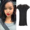 10 Inch 100 strands Loc Extensions Human Hair Man/Women 0.4cm Width 100% Full Handmade Permanent Dreadlock Extensions Human Hair An Be Dyed Bleached Curled (10Inch,Natural Black) view 1