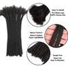 10 Inch 100 strands Loc Extensions Human Hair Man/Women 0.4cm Width 100% Full Handmade Permanent Dreadlock Extensions Human Hair An Be Dyed Bleached Curled (10Inch,Natural Black) view 2