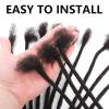 10 Inch 100 strands Loc Extensions Human Hair Man/Women 0.4cm Width 100% Full Handmade Permanent Dreadlock Extensions Human Hair An Be Dyed Bleached Curled (10Inch,Natural Black) view 3