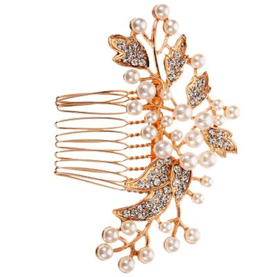ABOOFAN Bridal Hair Side Comb Rhinestones Elegant Wedding Hair Accessory for Women for Engagements Proms and Evening Events Lightweight Easy to Clip
