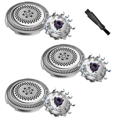 SH98/72 Head Shaver Replacement compatible with Philips Norelco S9000 Prestige Replacement Blades for Philips electric Shaver Series 9000 Prestige SP9800, SP9820, SH98 replacement shaving heads,3Pcs