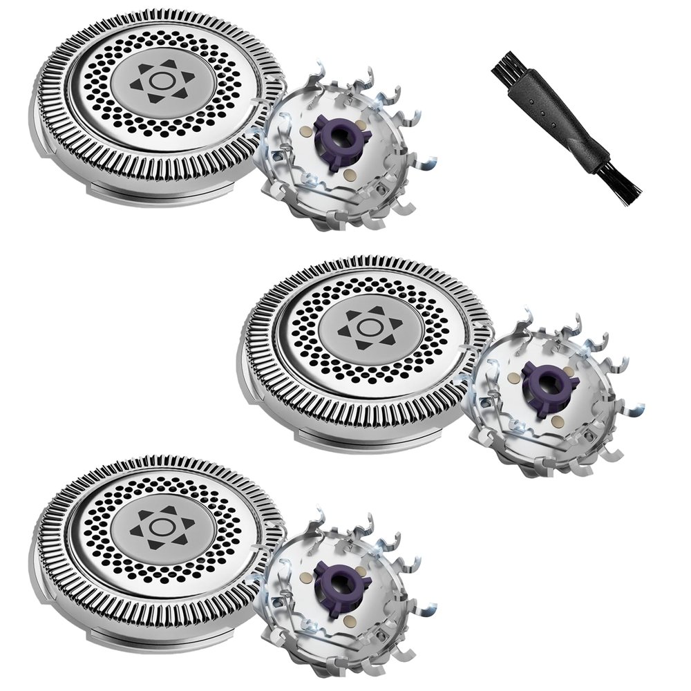 SH98/72 Head Shaver Replacement compatible with Philips Norelco S9000 Prestige Replacement Blades for Philips electric Shaver Series 9000 Prestige SP9800, SP9820, SH98 replacement shaving heads,3Pcs