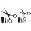 Pack of 2 ONTAKI 5" German Steel Beard & Mustache Scissors & 4.2" Japanese Steel Round Tip Beard & Mustache Scissors view 1