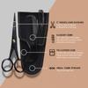 Pack of 2 ONTAKI 5" German Steel Beard & Mustache Scissors & 4.2" Japanese Steel Round Tip Beard & Mustache Scissors view 2