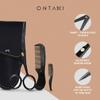 Pack of 2 ONTAKI 5" German Steel Beard & Mustache Scissors & 4.2" Japanese Steel Round Tip Beard & Mustache Scissors view 4