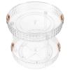 POPETPOP Cosmetic Organizer Small Makeup Holder Rotating Storage Vanity Dresser Accessory view 1
