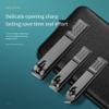 Black Stainless Steel Nail Clipper Set view 2