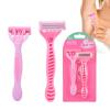 2 Pcs Face Body Spa Shave Razors for Women Hair Removal, Pack Portable Travel Razors for Women, Bikini Trimmer, Lady Manual Shaving Armpit Hair Knife Non-Slip Set for Travel Carry view 1