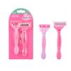 2 Pcs Face Body Spa Shave Razors for Women Hair Removal, Pack Portable Travel Razors for Women, Bikini Trimmer, Lady Manual Shaving Armpit Hair Knife Non-Slip Set for Travel Carry view 4