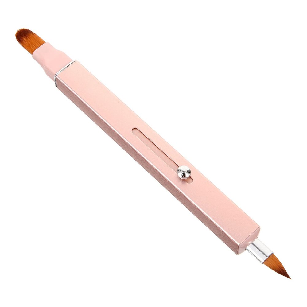 Beaupretty Retractable Dual-ended Lip Brush for Lipstick Lip Gloss Compact Makeup Applicator for Travel Versatile Use Concealer Eyeshadow Portable Beauty Tool for Easy Application