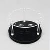 12 Holes Rotatable Acrylic Tweezers Holder, Grafting Eyelash Makeup Tweezer Stand Display Extensions Organizer Individual Training Tools (Black) view 2