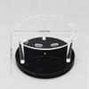 12 Holes Rotatable Acrylic Tweezers Holder, Grafting Eyelash Makeup Tweezer Stand Display Extensions Organizer Individual Training Tools (Black) view 3