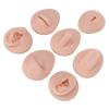 Vivid 3D Shape, Silicone Body Piercing Practice Model Set, Soft Silicone, Ideal for Novice Piercers, Jewelry Display, with Acrylic Rack (Medium Skin Tone) view 4