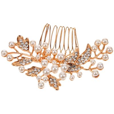 Beavorty Rhinestone Hair Comb for Weddings Side Comb Lightweight Decorative Hair Accessory for Anniversaries and Special Occasions