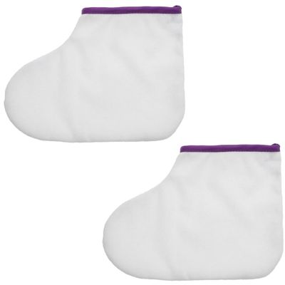 POPETPOP Wax Bath Liners, 1 Pair Plastic Socks Paraffin Baths Gloves Hand Foot Covers Pedicure Bags for Moisturizing Feet Thermal Hot Wax