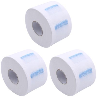 The Shave Factory Neck Strip, Disposable Barber Paper Roll (3 Rolls, White, Protects Your Neck, Hygienic Option for Barbers, Unisex, All Ages)
