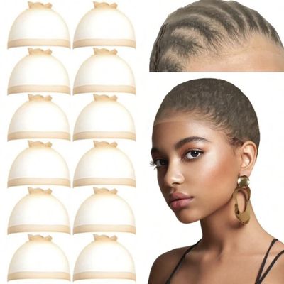 12 Pcs Transparent HD Wig cap, Transparent HD Wig cap, Sheer Wig cap HD, Thin cap for Lace Wigs,