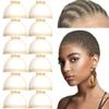 12 Pcs Transparent HD Wig cap, Transparent HD Wig cap, Sheer Wig cap HD, Thin cap for Lace Wigs, view 1