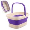 Fivona Collapsible Foot Soak Basin - Pedicure Foot Bath Soaking Tub for Tired Feet, Cracked Heels, Callus Removal & Foot Care view 1