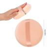 1 Pack 5 Inch Ultra Soft Washable Reusable Large Velour Loose Powder Puff Washable Round Sponge Puff for Face Body, Wet Dry Makeup Tool (skin color) view 4