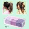 15Pcs High Elastic Hair Ties No Damage, Thick Hair Elastics Soft Hair Bands Scrunchies For Women, Girls Hair Rubber Bands-C-5.5cm(2.16inch) view 4