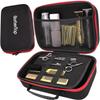 Barber Tool Bag, 12x7x5 inch Case Compatible with Hair Clipper Barber, Clipper Bag for Barbers,Travel Storage Organizer for Comb Cutting Guide, Clipper Blade Oil, Cleaning Brush and Other Grooming Kit view 1